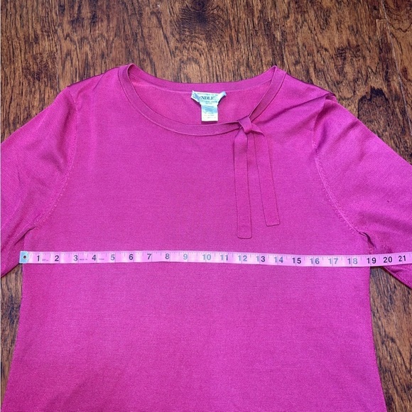 PENDLETON Silk Blend Light Sweater Top Women Sz Large P 3/4 Sleeve Career Dressy - Picture 6 of 10